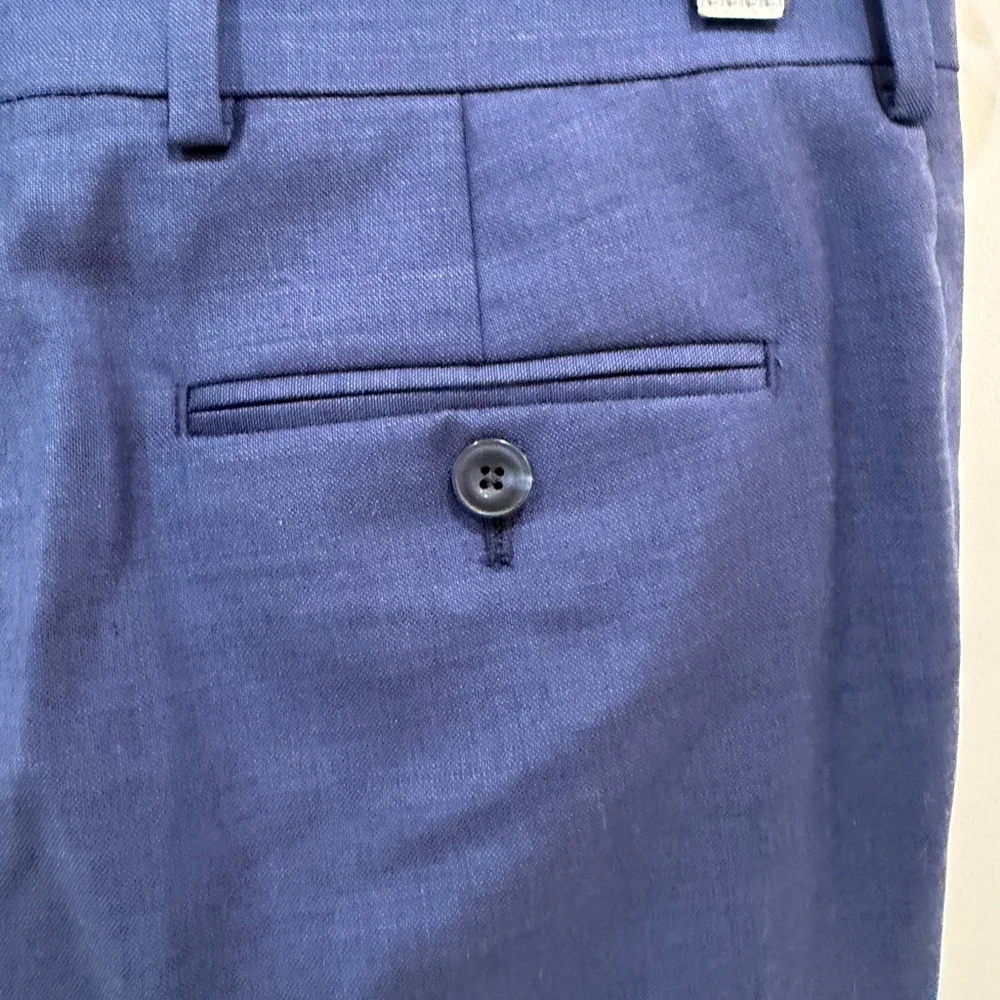 Michael Kors Navy Blue Boys Suit Jacket and Pants Size 18R